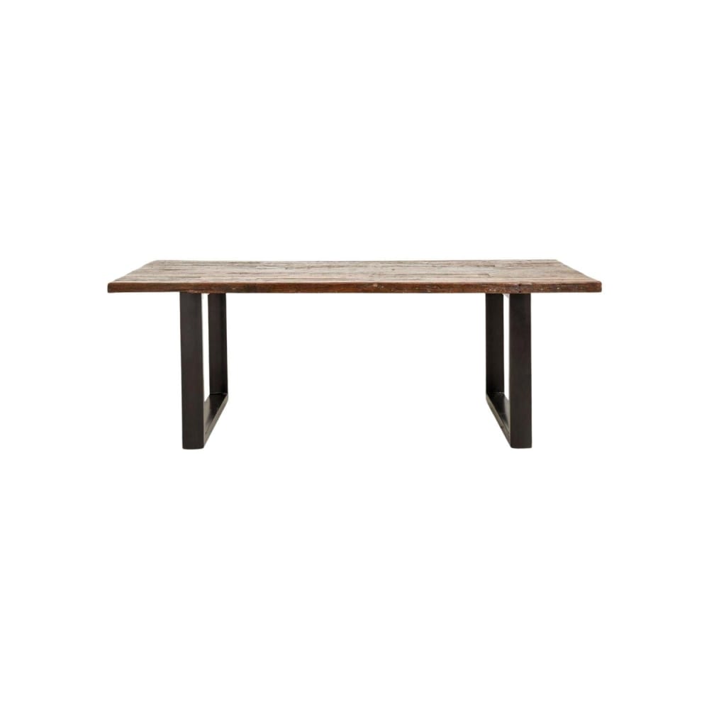 Nordal Esstisch VINTAGE 220cm aus recyceltem Holz, natur style landhaus Braun Holz