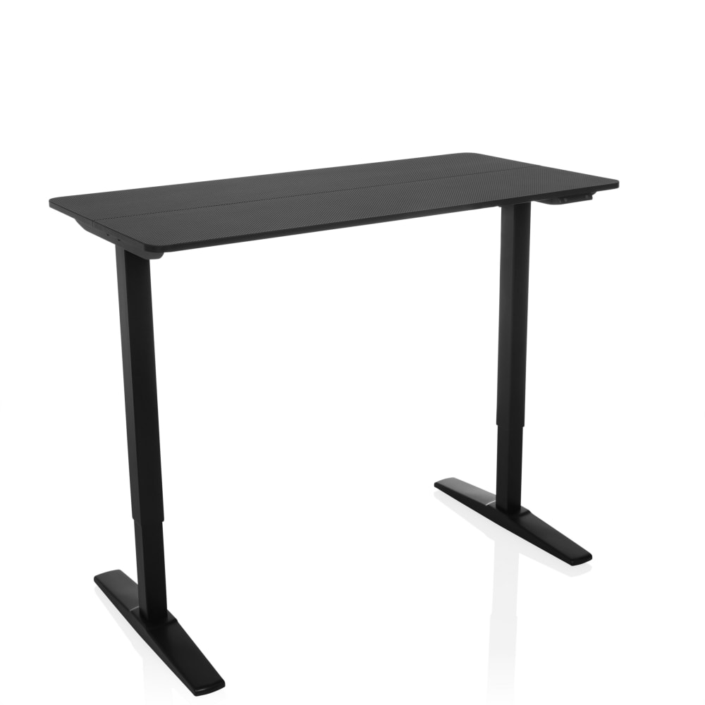 Höhenverstellbarer Schreibtisch aus MDF, Schwarz - Maisons Du