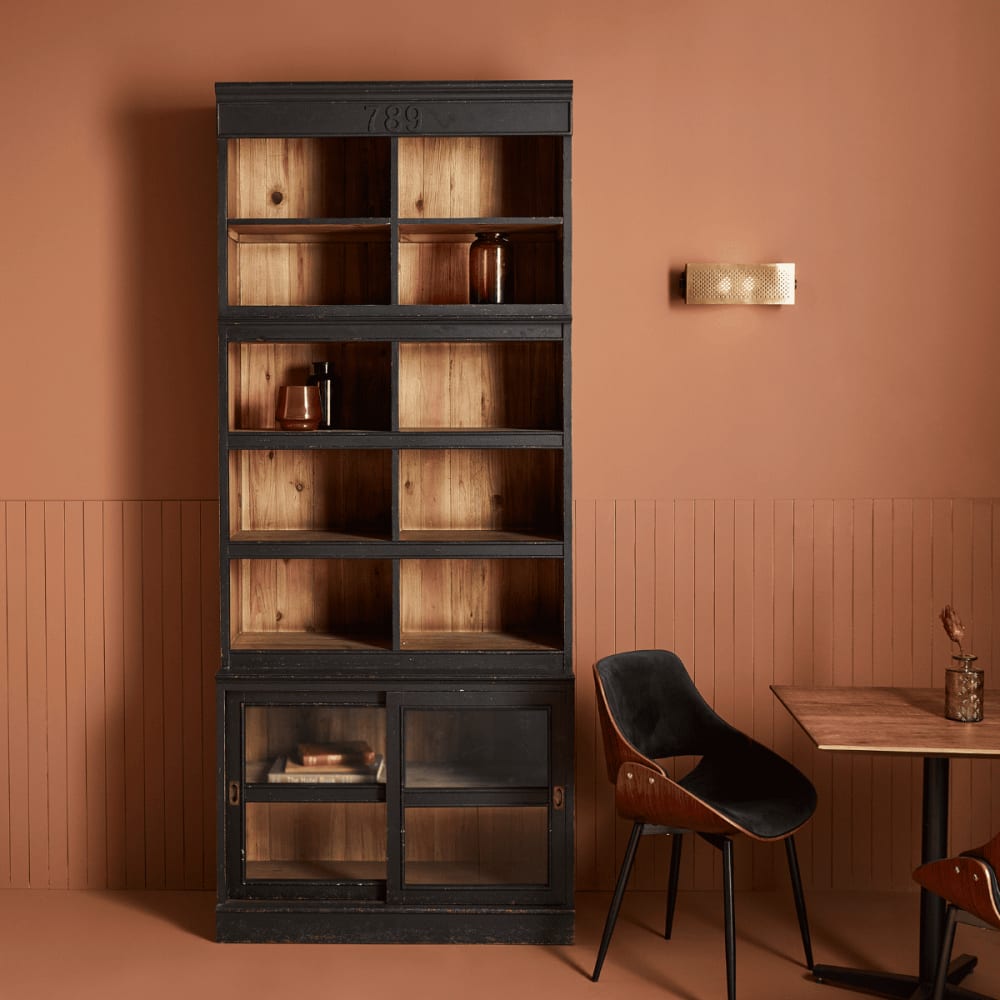 Bibliothèque en pin massif