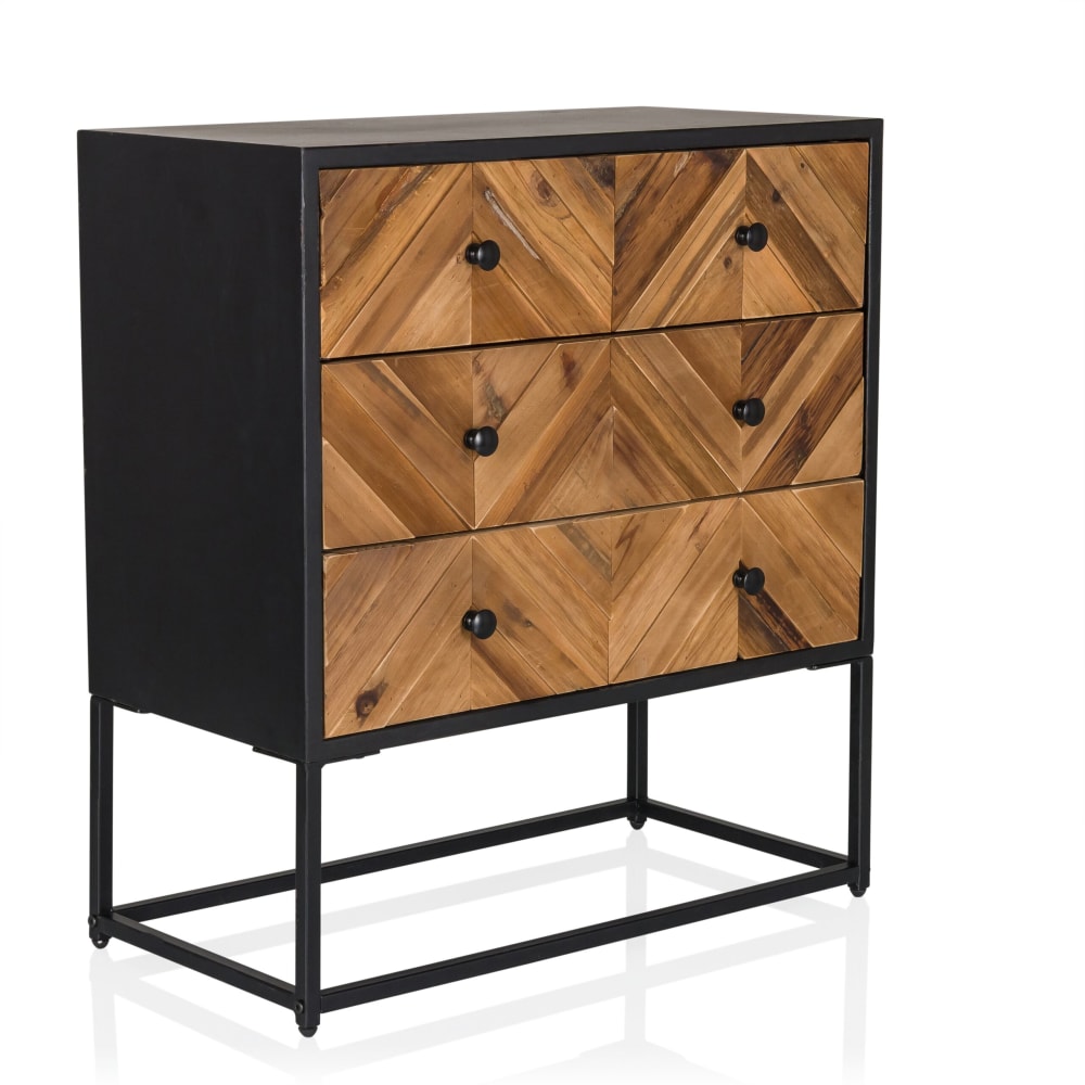Sideboard mit 3 Schubladen Holzfarben dunkel - Maisons Du Monde