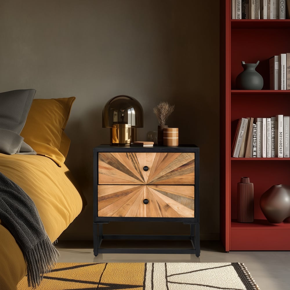 Sideboard mit 2 Schubladen Holzfarben dunkel - Maisons Du Monde