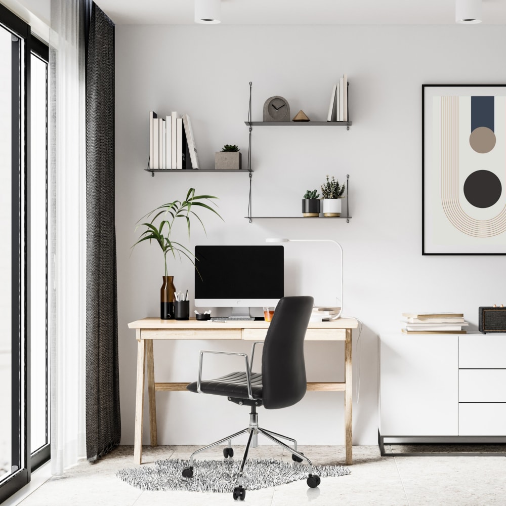 Luxus Chefsessel aus Kunstleder, Schwarz - Maisons Du Monde