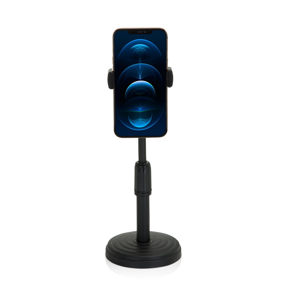 Soporte para teléfono móvil y tableta plástico negro