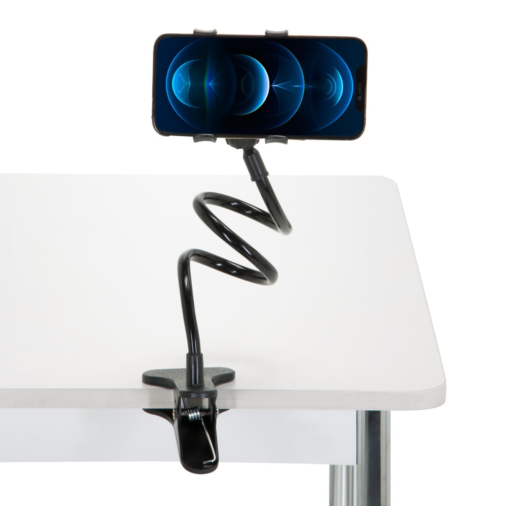 Soporte para teléfono móvil y tableta Plástico, Metal Negro