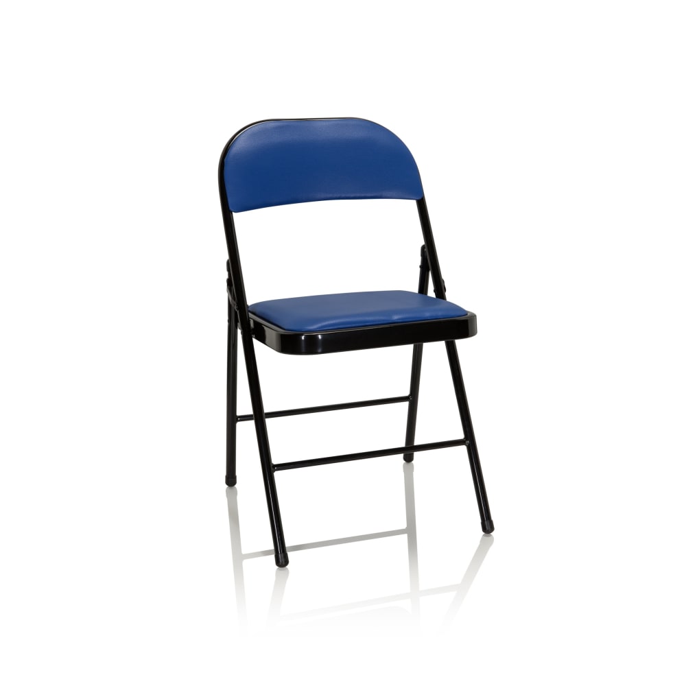 Klappstuhl aus Kunstleder, Blau - Maisons Du Monde