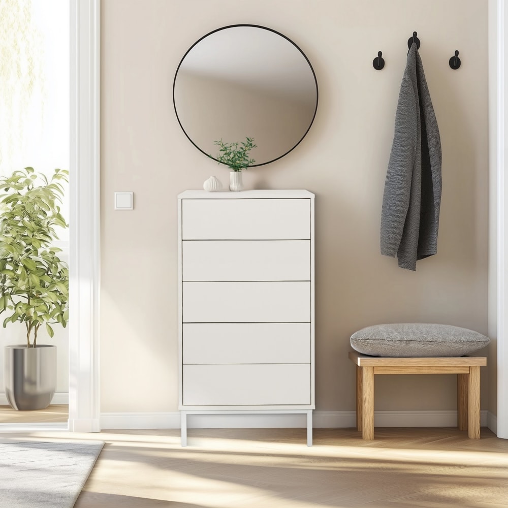 Kommode mit 5 Schubladen Weiß - Maisons Du Monde