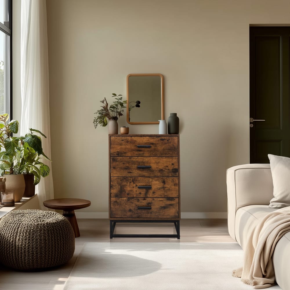 Kommode mit 4 Schubladen Braun - Maisons Du Monde
