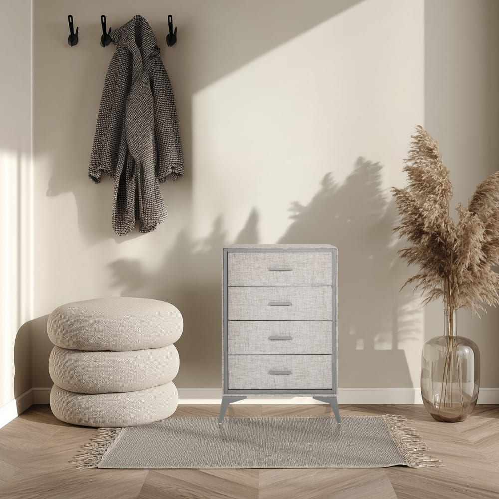Kommode mit 4 Schubladen Grau - Maisons Du Monde