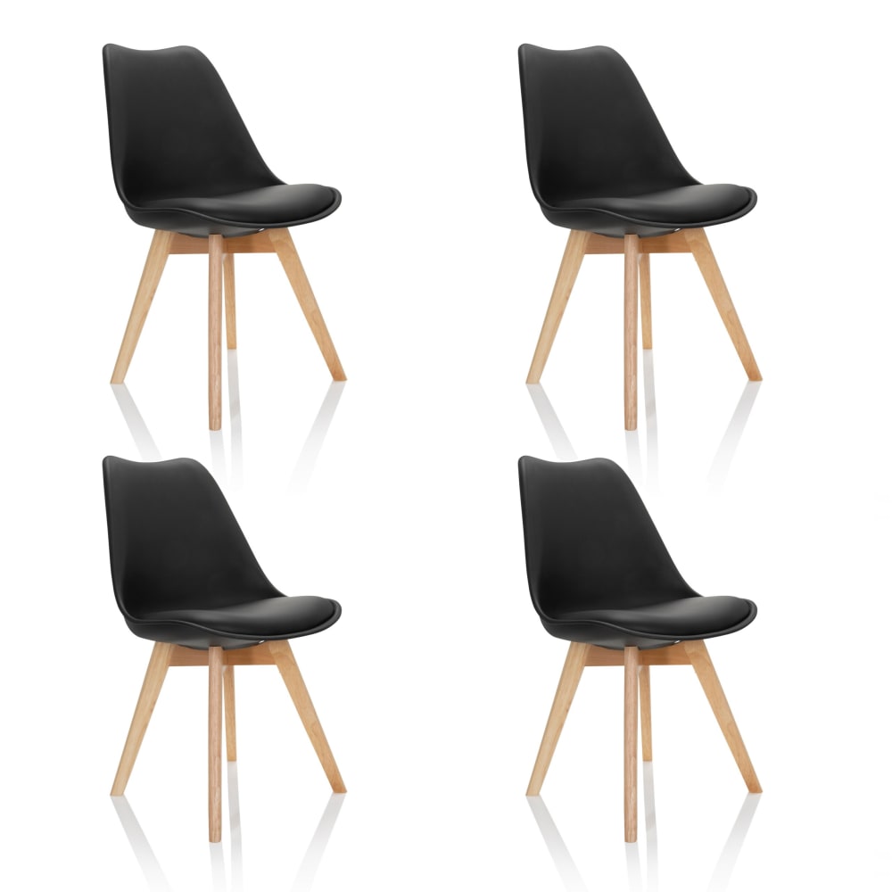 Schalenstuhl aus Kunststoff, Schwarz - Maisons Du Monde