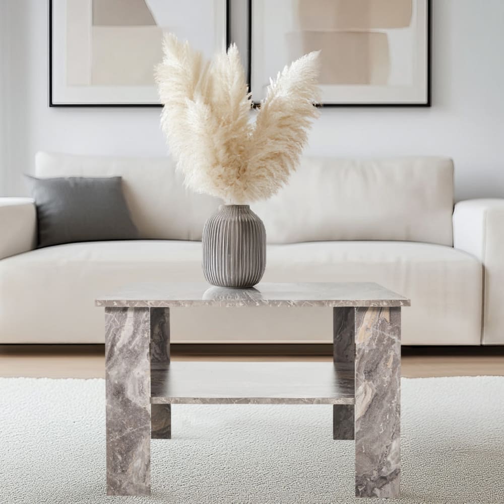 Couchtisch in Holzoptik, Grau - Maisons Du Monde