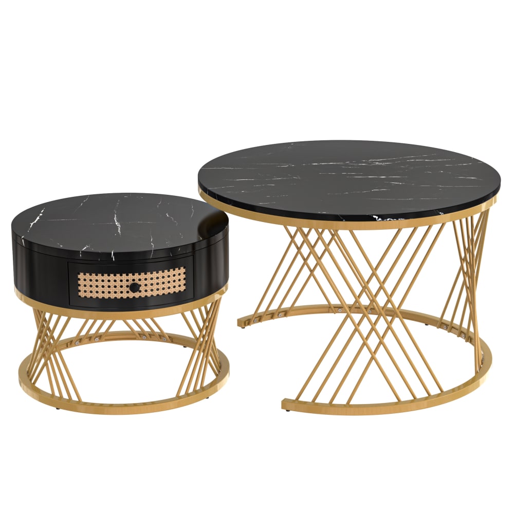 Ensemble de 2 tables