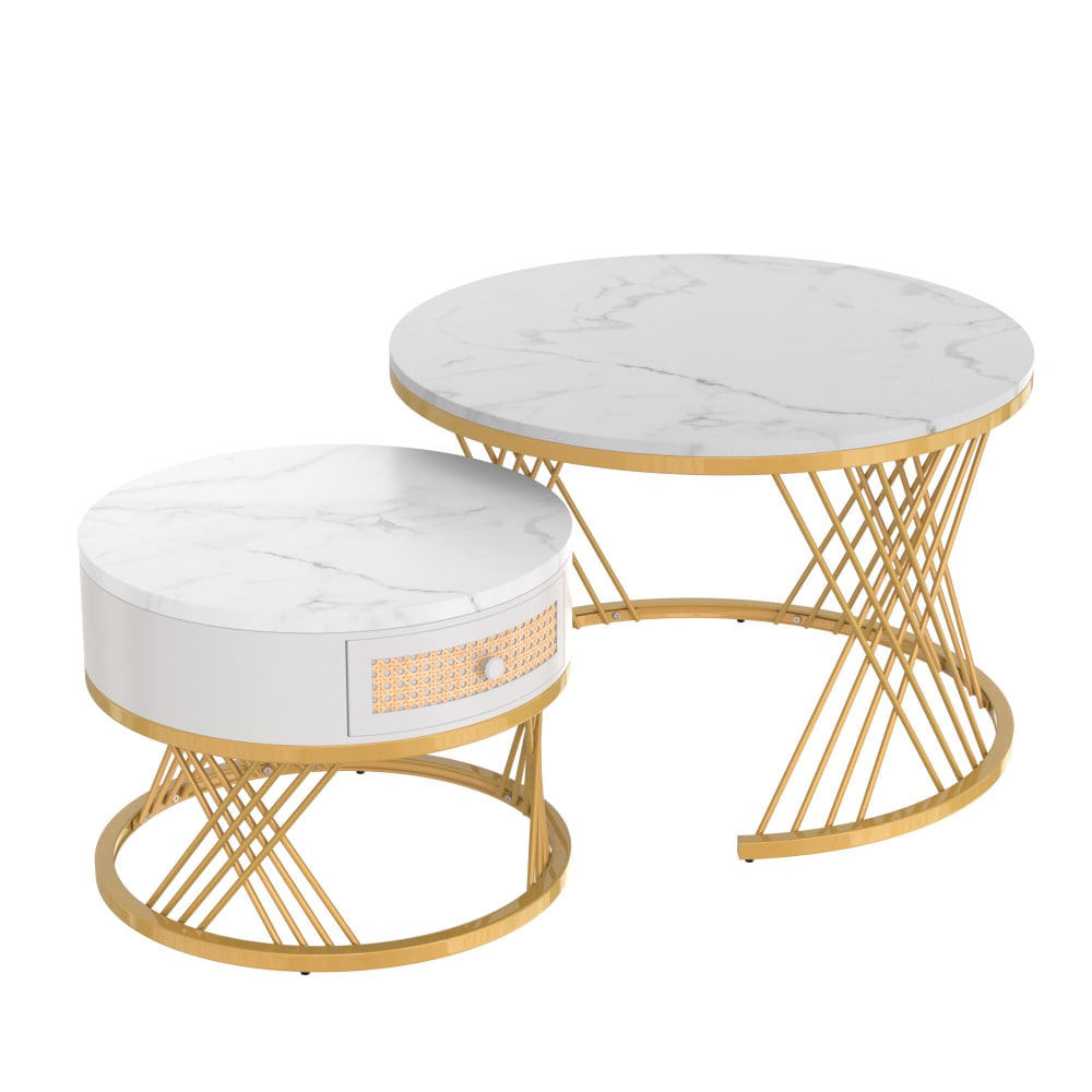 Ensemble de 2 tables