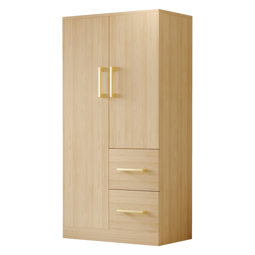 Armoire de Rangement en Bois avec Portes, Tiroirs
