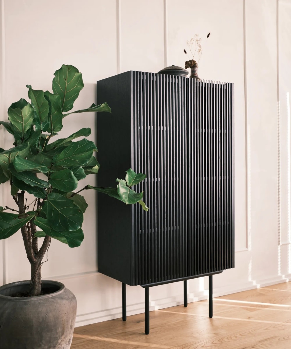Highboard Louvre, Schwarz - Maisons Du Monde