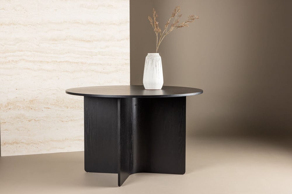 Esstisch Tyresö Ø120cm, Schwarz - Maisons Du Monde