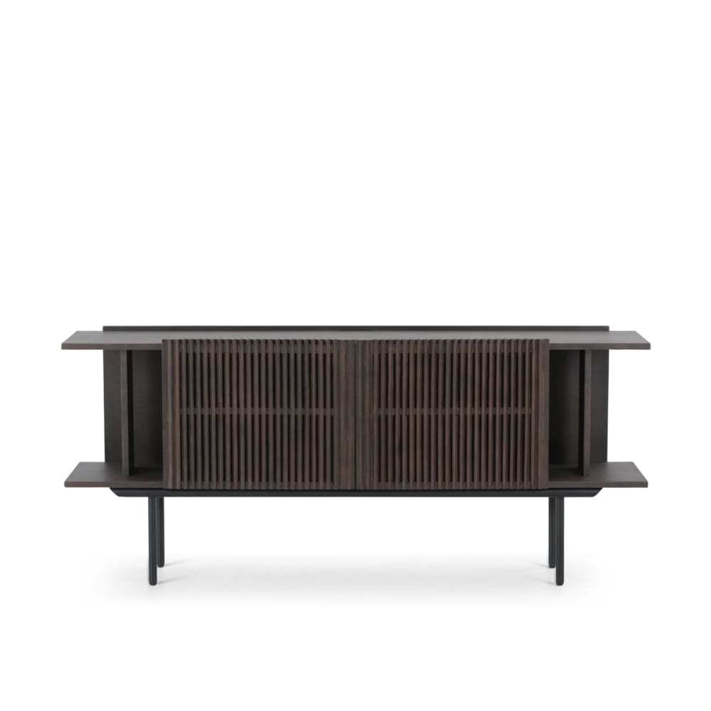 Njordec Sideboard Louvre 175cm, Dunkelbraun - Spanplatte