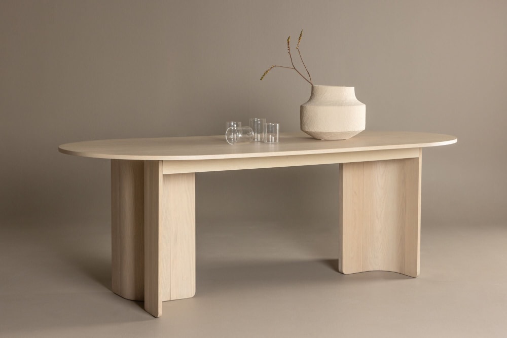 Esstisch Tyresö 220cm, Hellbraun - Maisons Du Monde