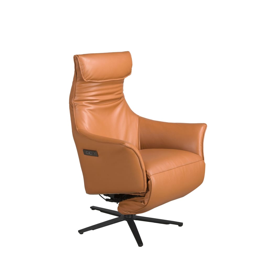 fauteuil pivotant en - cuir