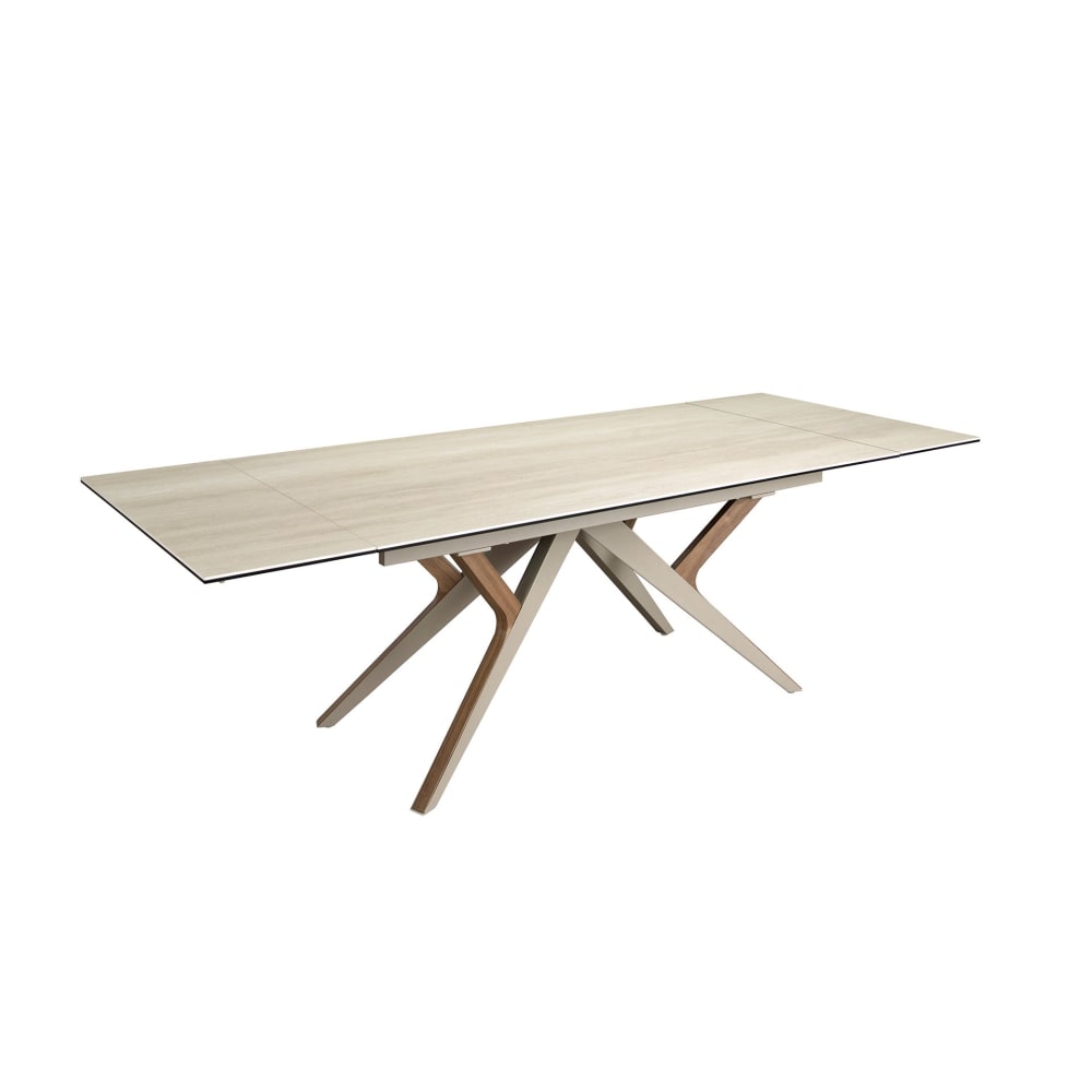 Table de salle à manger rectangulaire à rallonge