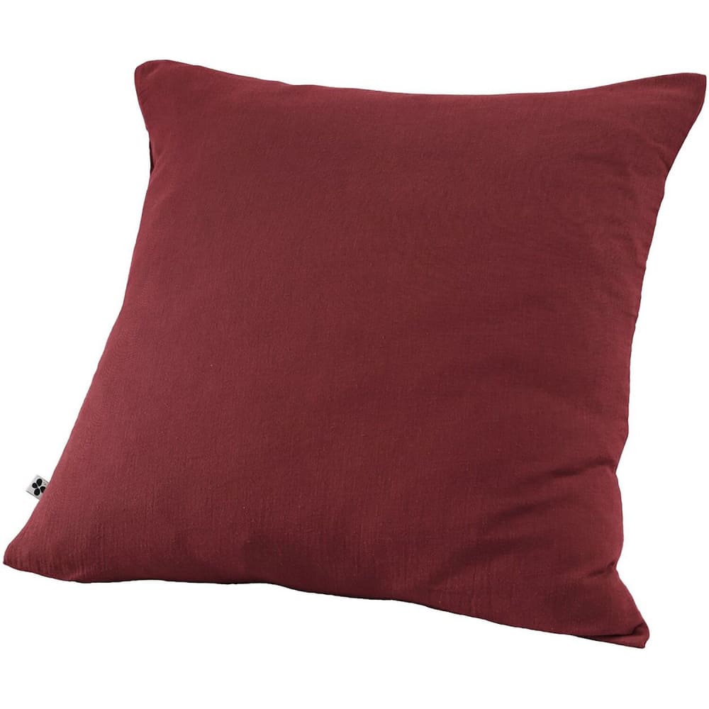 Taie d'oreiller en gaze de coton rouge 60x60 cm
