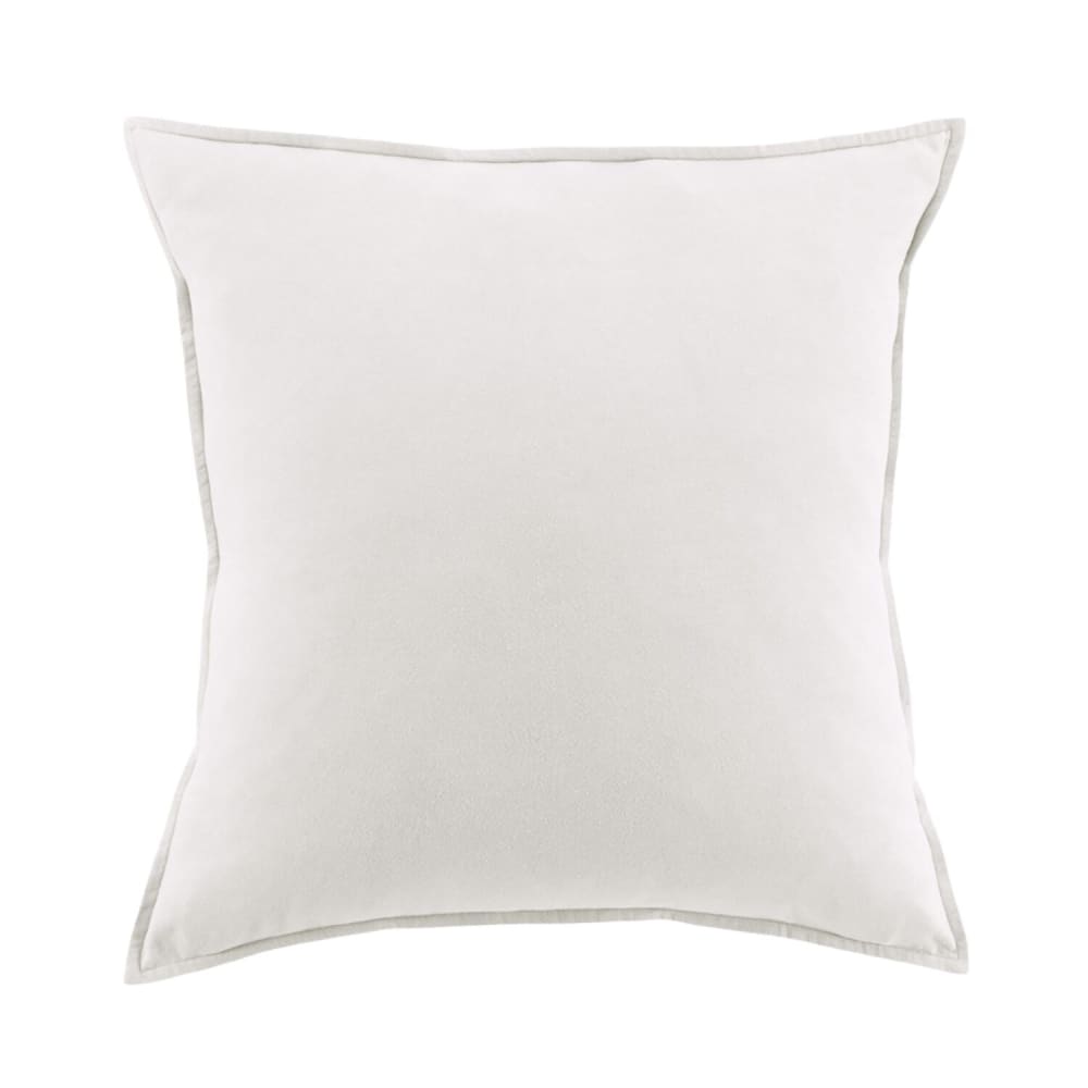 Taie d'oreiller en fanelle de coton neige 63x63 cm