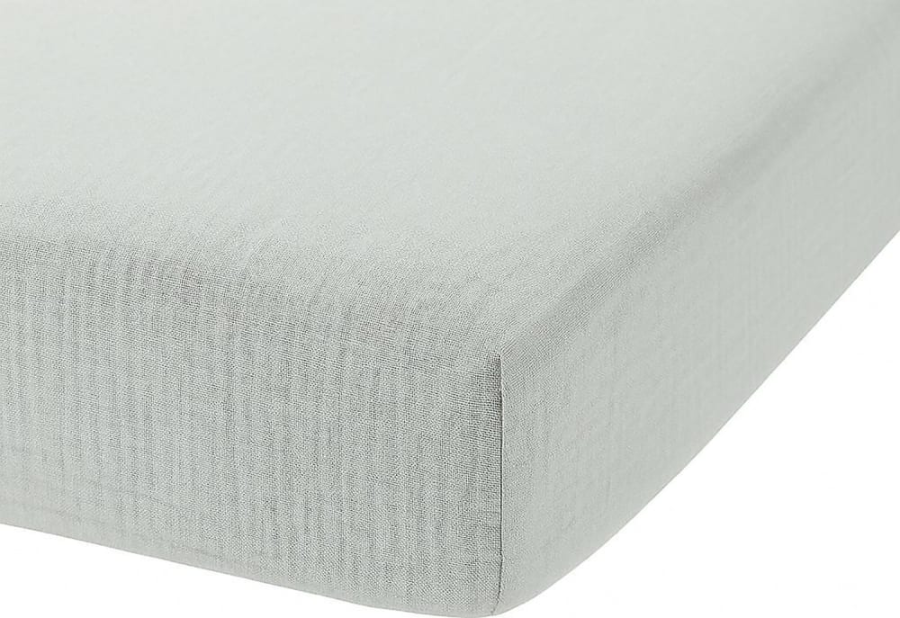 Drap housse en gaze de coton nuage 160x200 cm
