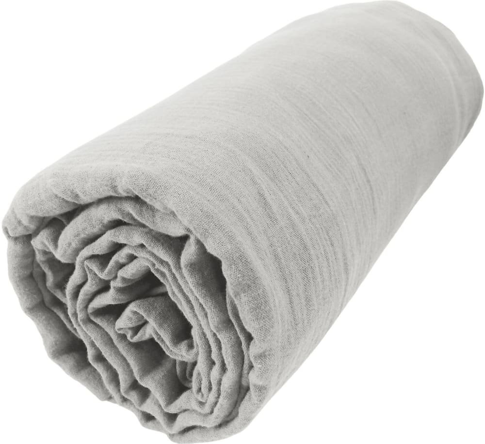 Drap housse en gaze de coton nuage 160x200 cm — vue 3