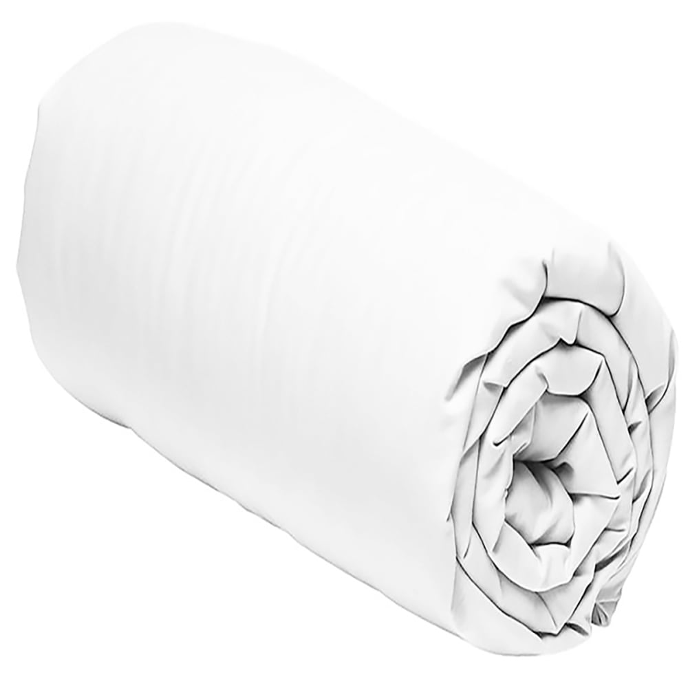 Drap housse 140x190 +30 cm Percale de Coton Gris — vue 3