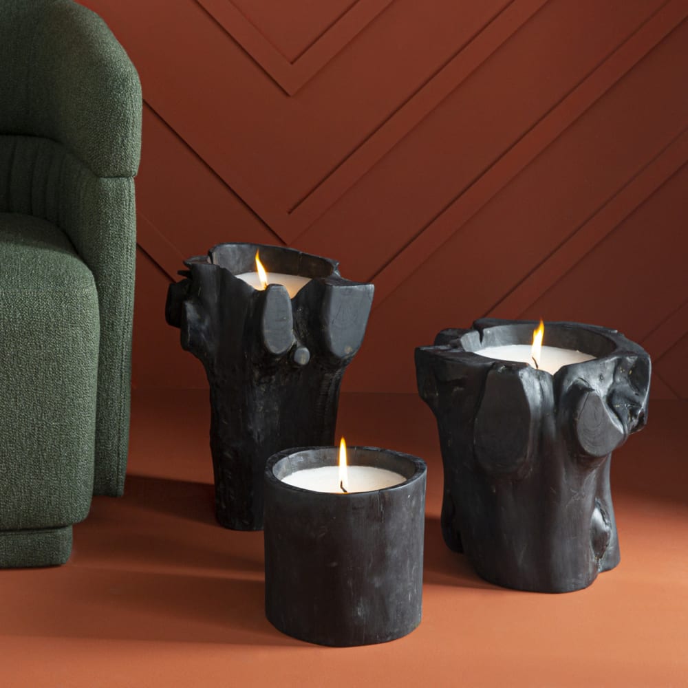 Bougie noire grand modèle