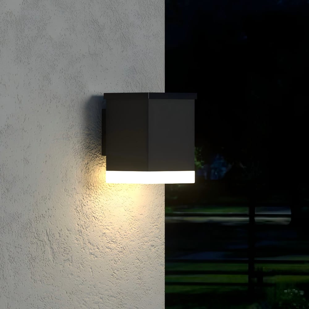LUMISKY Solar-Wandleuchte Schwarz 100lm style modern Schwarz Stahl