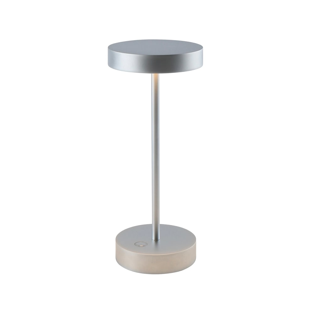 Lampe de table design Aluminium Chrome H25cm
