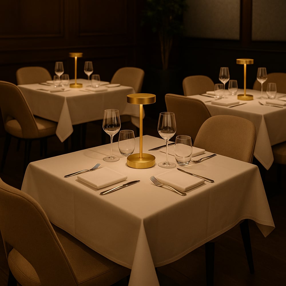 Lampe de table sans fil Aluminium Doré h25cm - Maisons du Monde