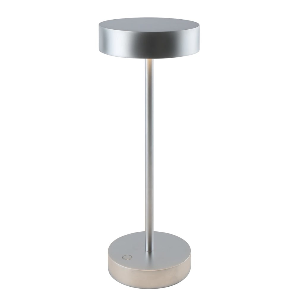 Lampe de table sans fil Aluminium Argent h33cm
