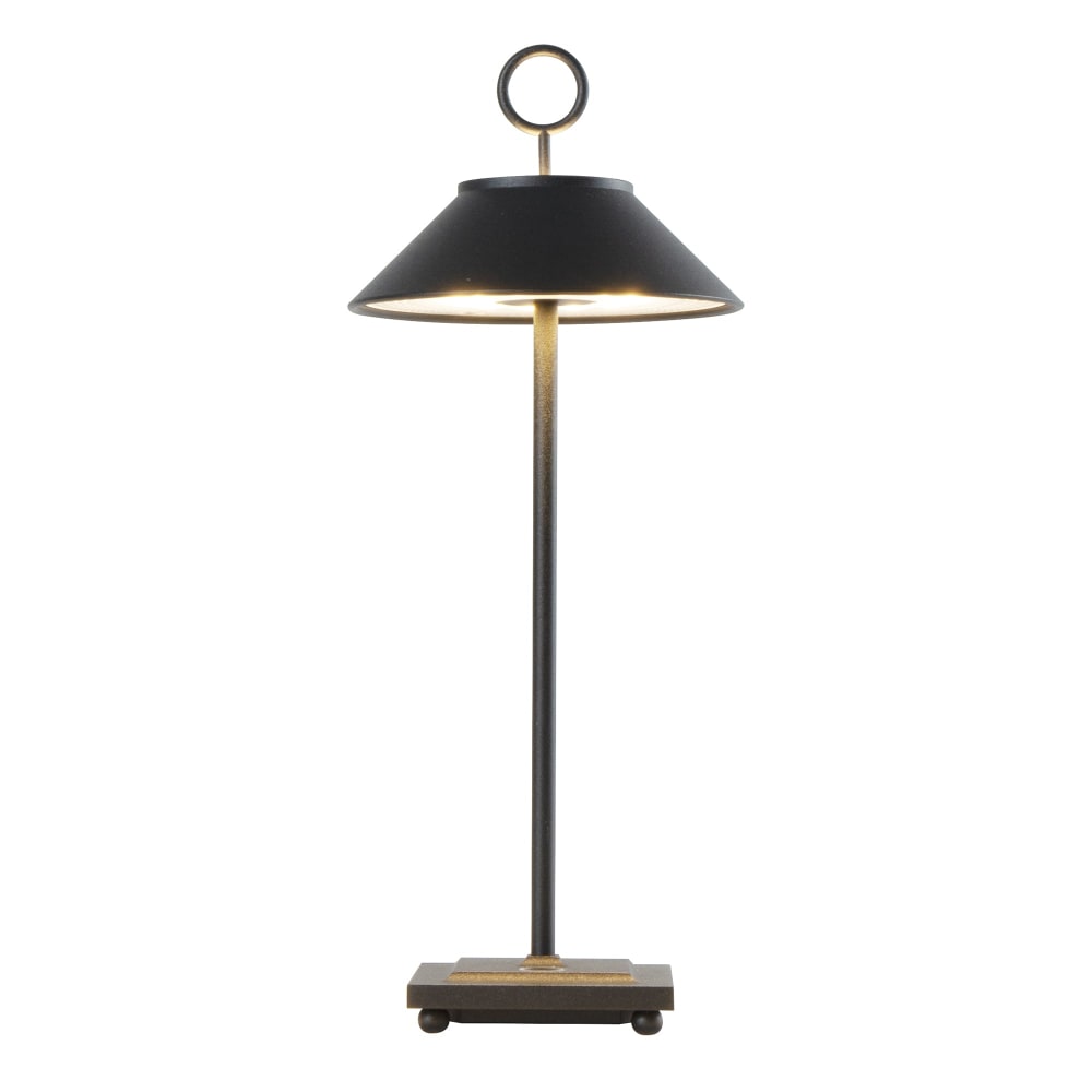 Lampe de table sans fil Aluminium Noir h29cm