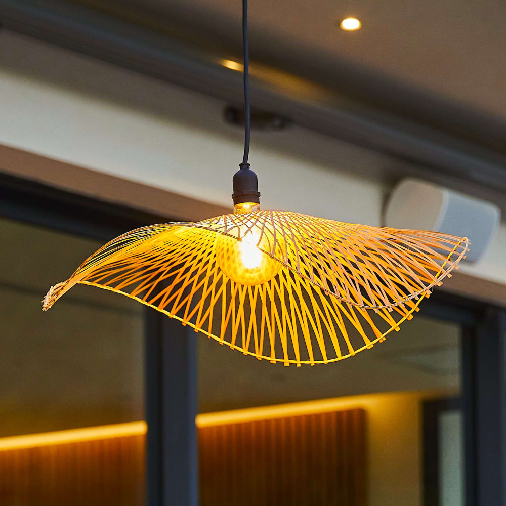 Abat-jour seul Bambou Beige d50cm - Maisons du Monde