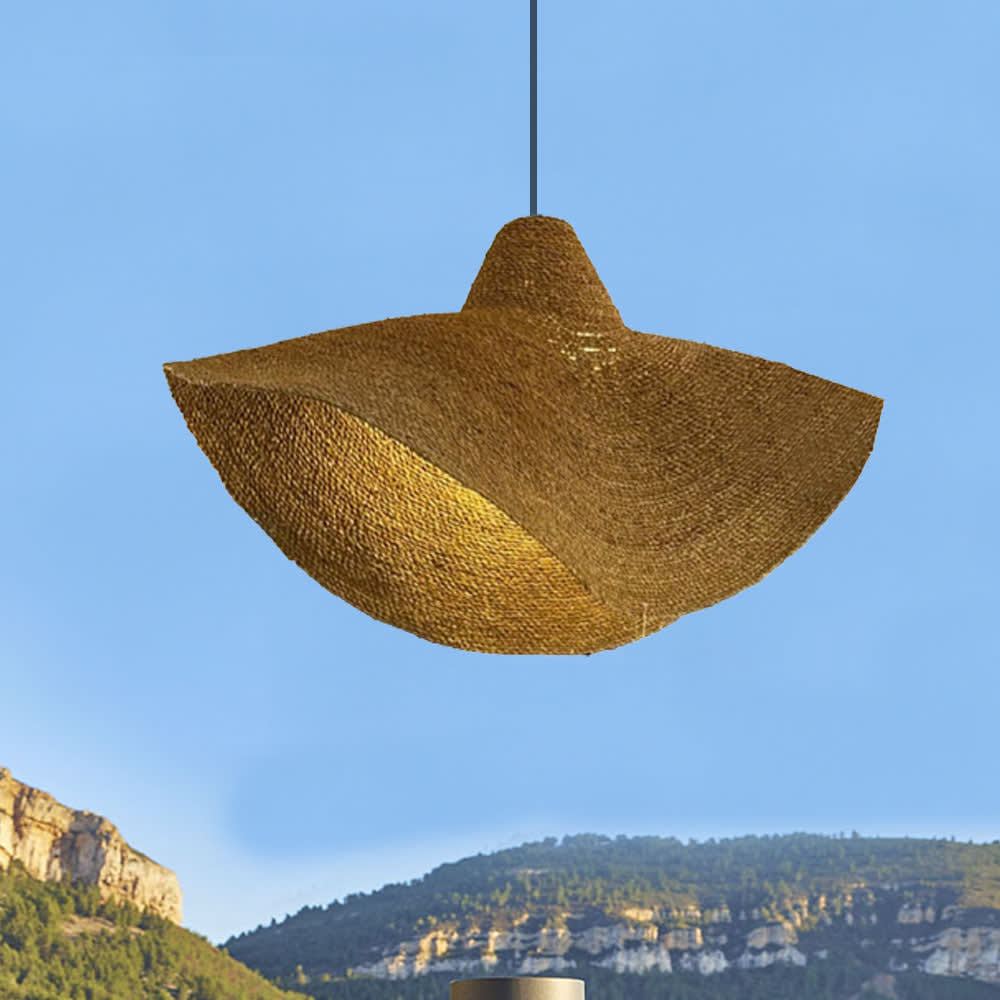 Abat-jour Herbe marine Marron D32cm - Maisons du Monde