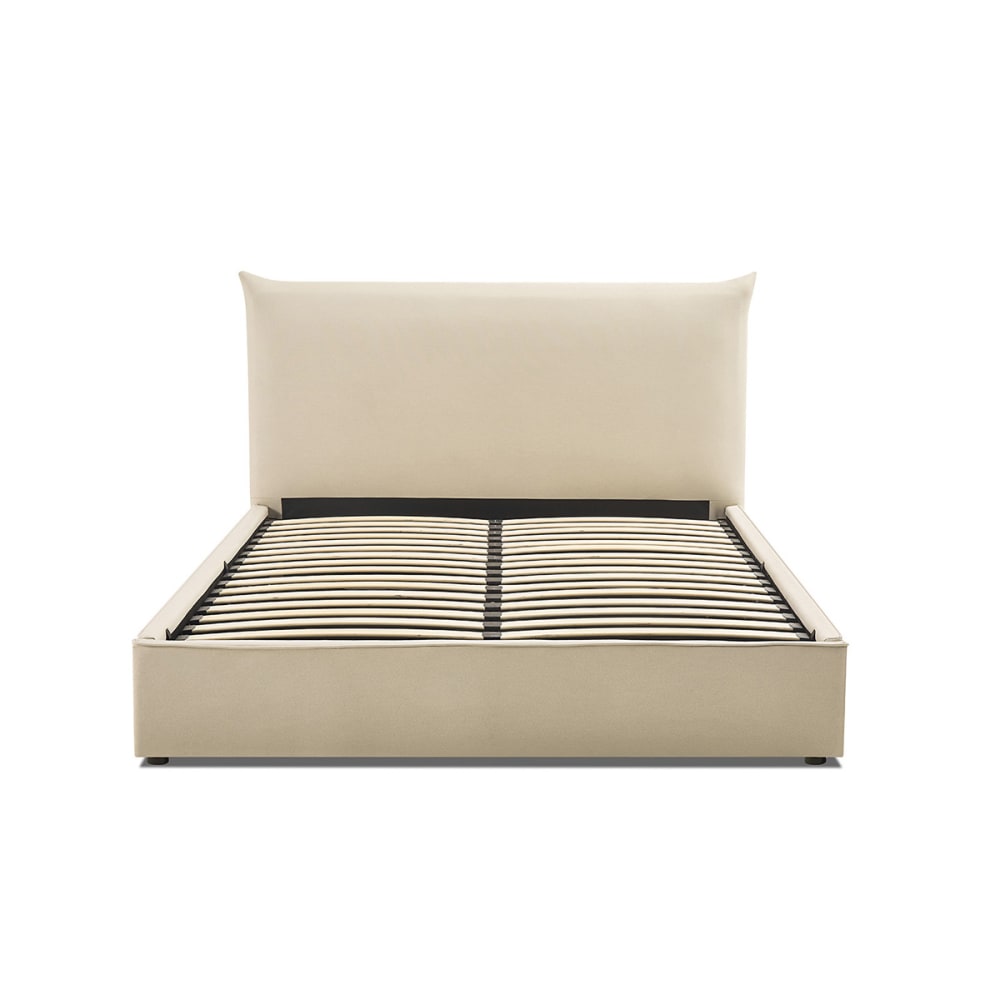 Lit coffre beige 140x200 Lit coffre beige 140x200
