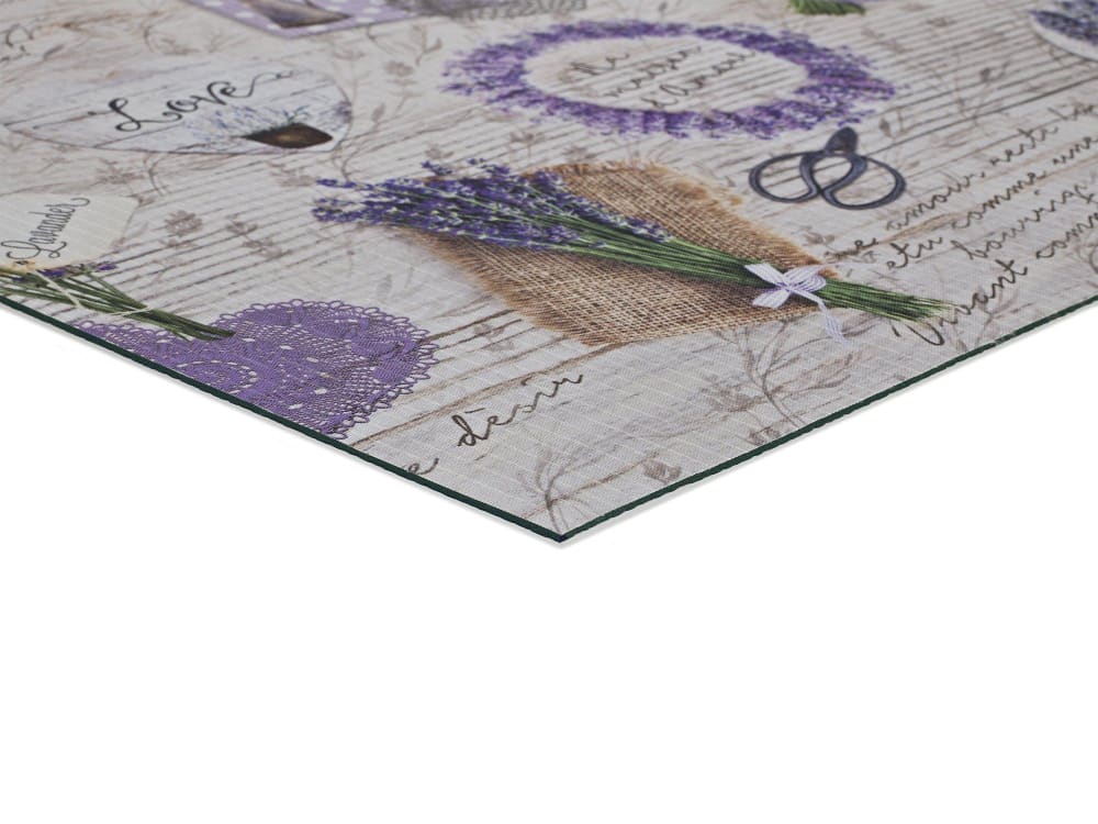 Tapis de cuisine lavable lavande violet/gris 52x200 cm — vue 4