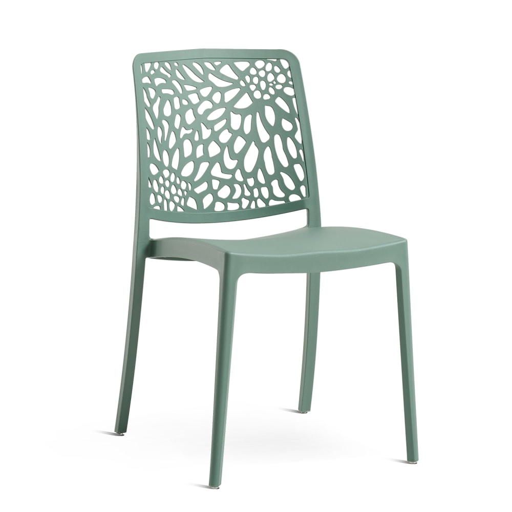 Lot 6 chaises jardin - vert