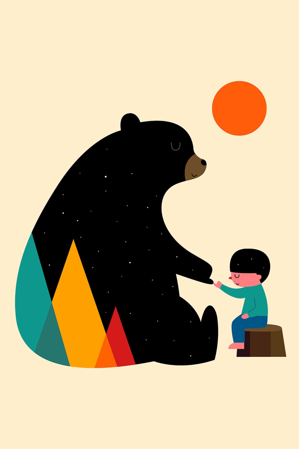 Tableau enfant promesse imprimé sur toile 40x60 cm