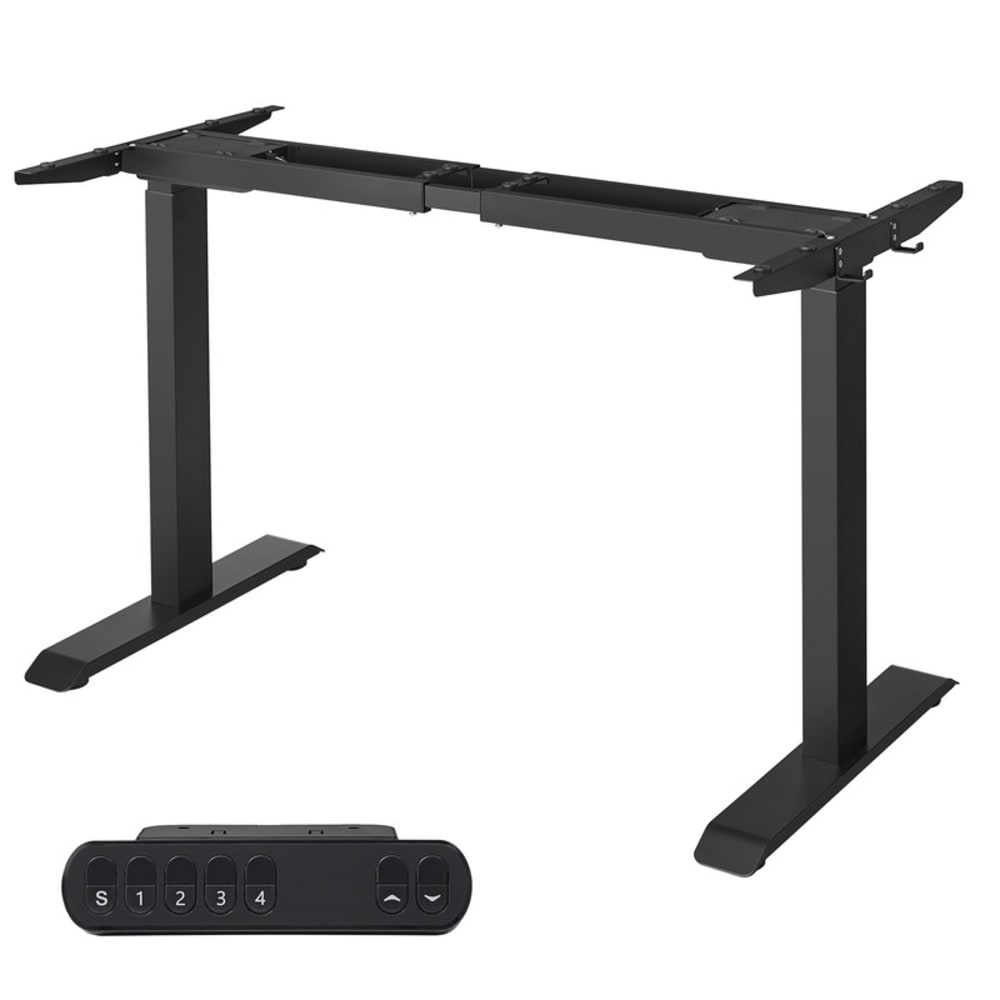 Cadre de bureau électrique pieds de bureau assis-debout acier noir