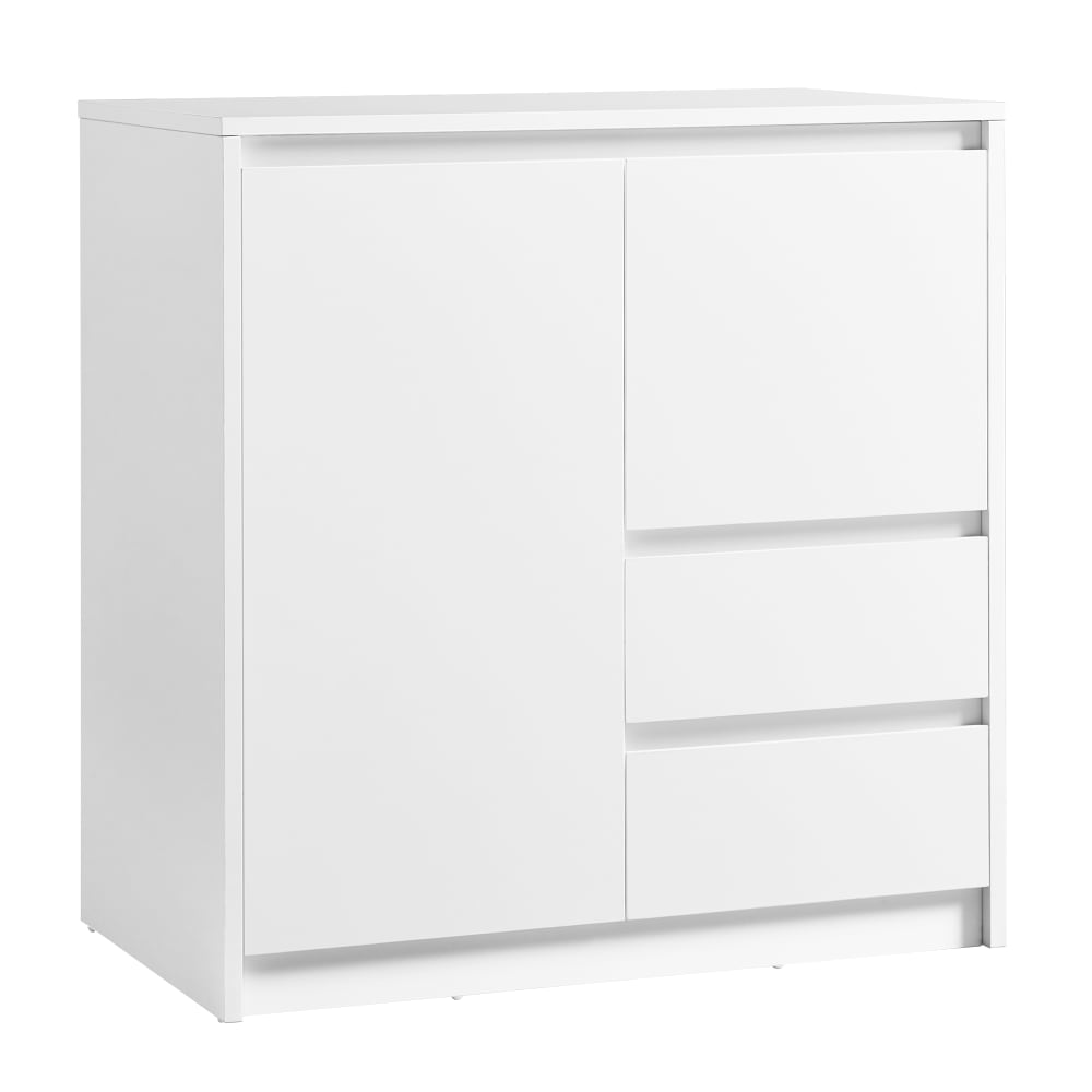 Buffet avec 2 portes et 2 tiroirs 40 x 70 x 74,5 cm blanc
