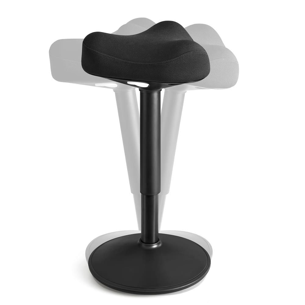 Tabouret dynamique siège bascule à 360° large socle noir Tabouret dynamique siège bascule à 360° large socle noir