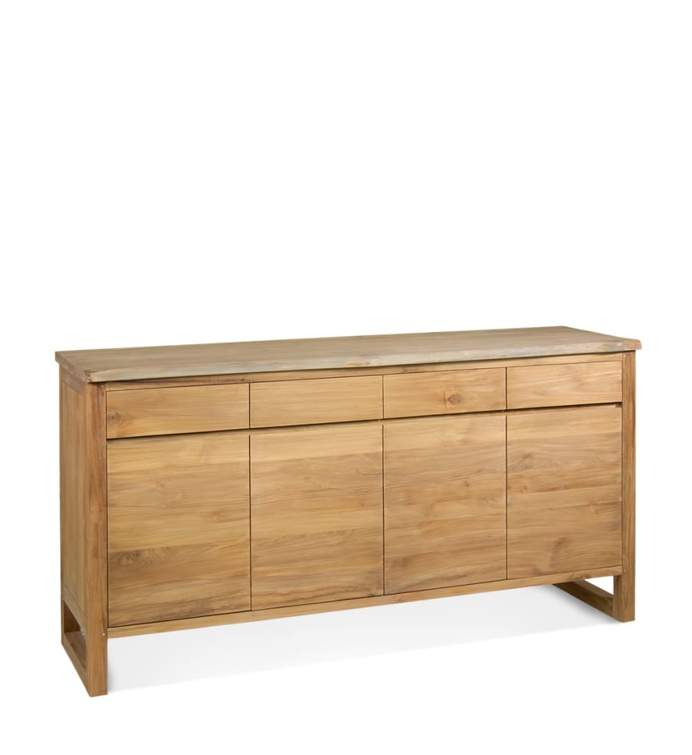 Buffet en teck beige L 170 cm