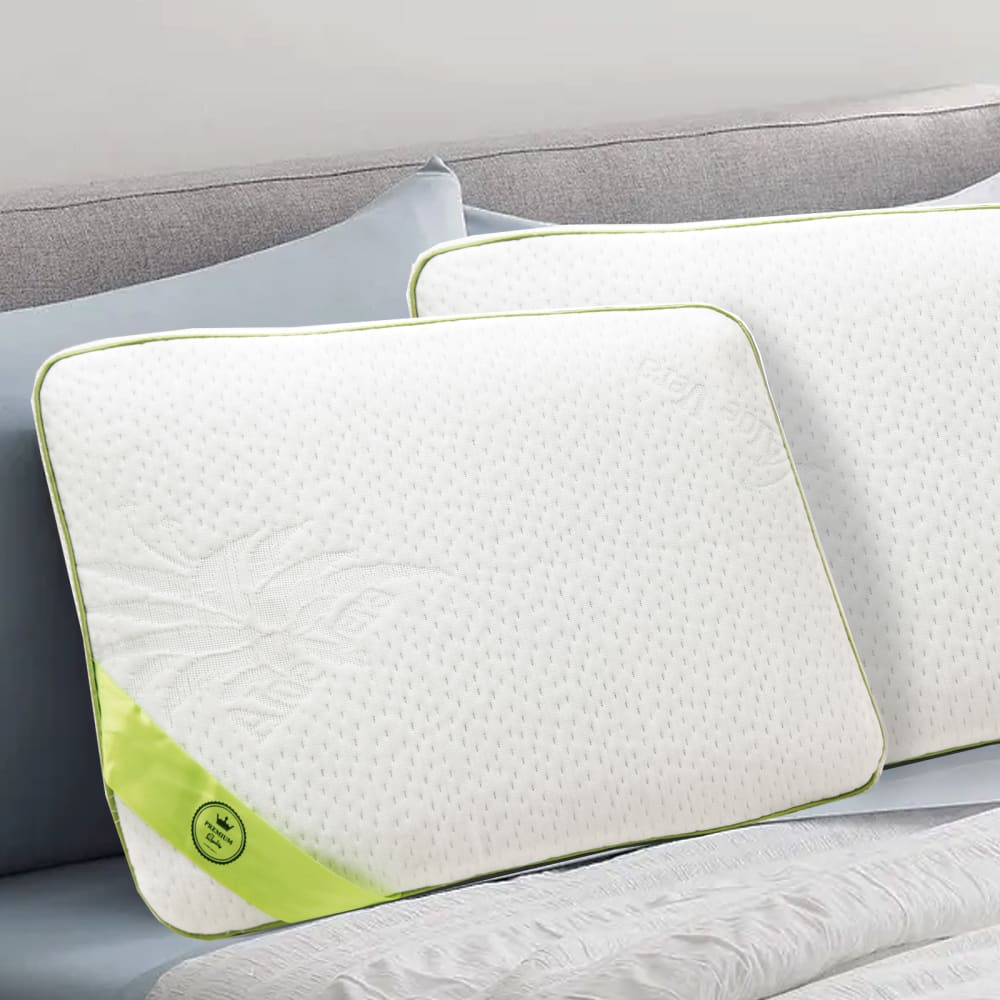 Reca Bedding Abnehmbares Memory-Schaum-Kopfkissen mit Mikroperforation 40×70 cm Beige Pes - Polyester