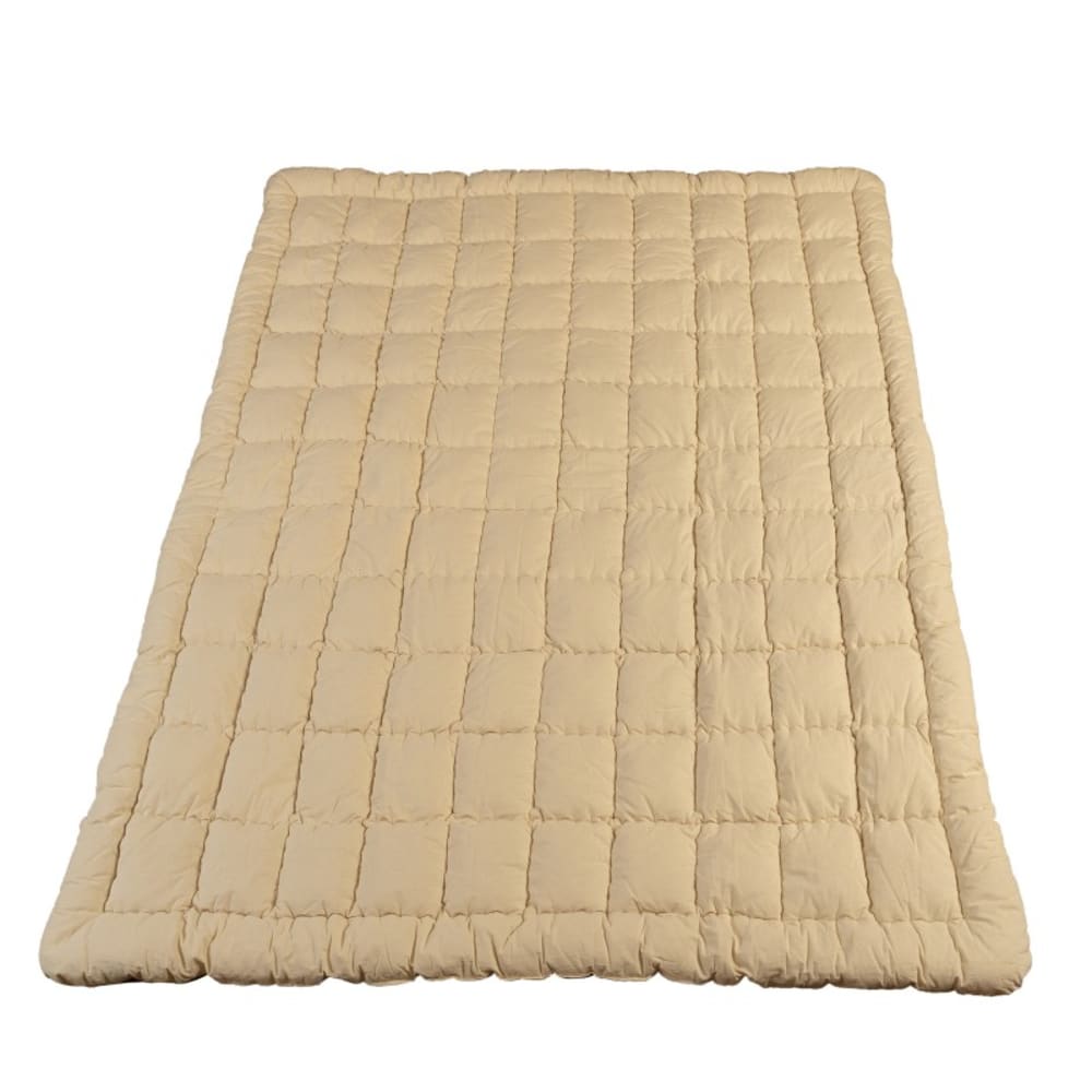 Surmatelas en laine mérinos bio et tissu en coton 200x200 cm