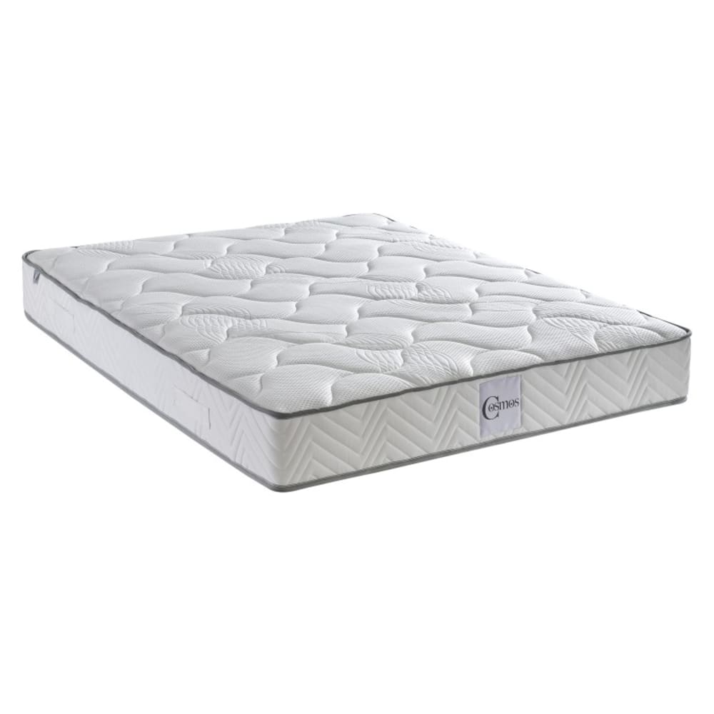 Reca Bedding Matratze mit Memory-Schaum und Taschenfedern, mittelfest, 180x200 cm Weiß Stoff