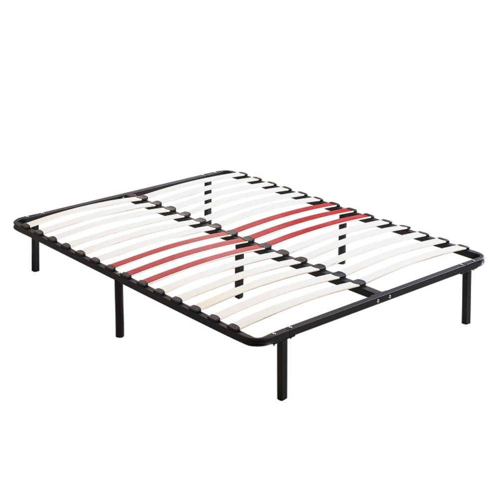 Sommier à lattes cadre métallique avec soutien lombaire 160x200 cm