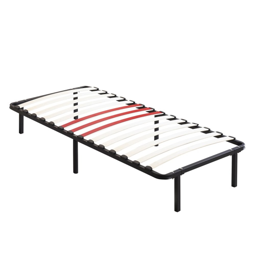 Sommier à lattes cadre métallique avec soutien lombaire 90x190 cm