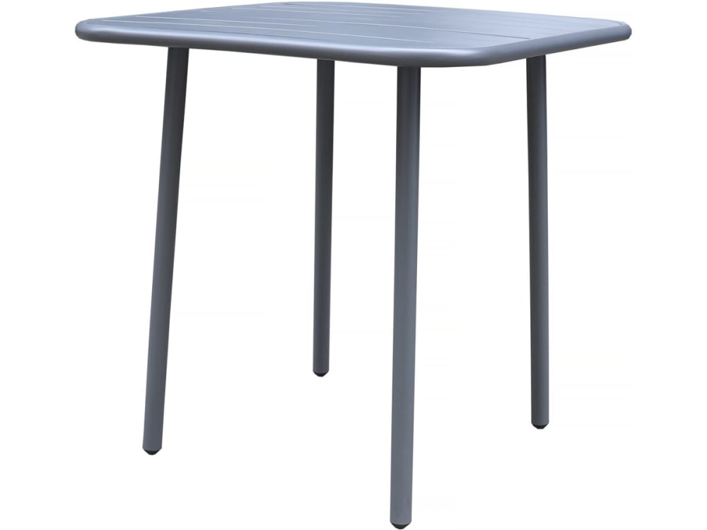 Table de jardin métal gris 70 x 70 x 71 cm